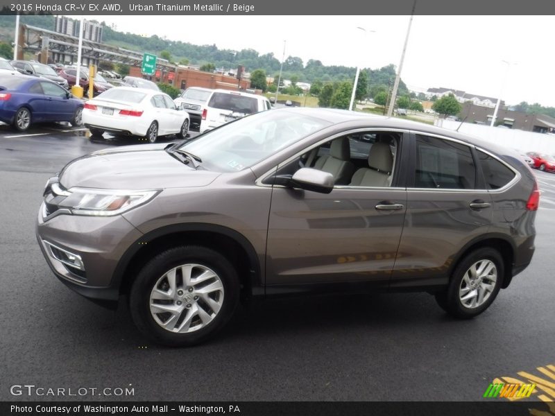 Urban Titanium Metallic / Beige 2016 Honda CR-V EX AWD