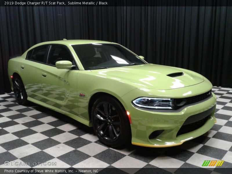 Sublime Metallic / Black 2019 Dodge Charger R/T Scat Pack