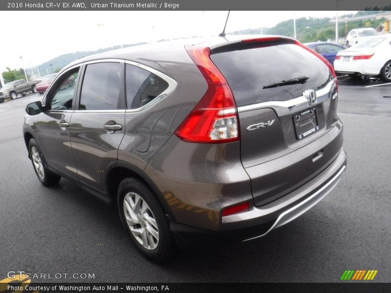 Urban Titanium Metallic / Beige 2016 Honda CR-V EX AWD