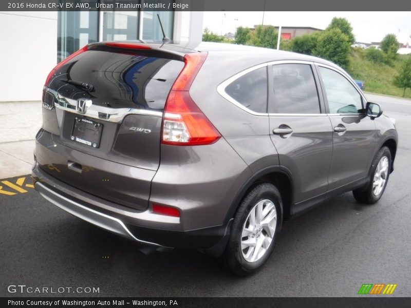 Urban Titanium Metallic / Beige 2016 Honda CR-V EX AWD