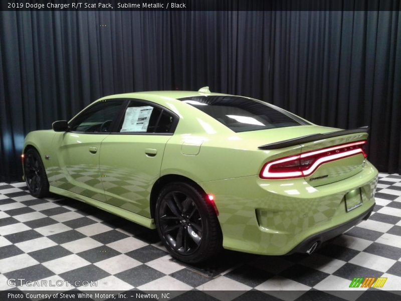 Sublime Metallic / Black 2019 Dodge Charger R/T Scat Pack