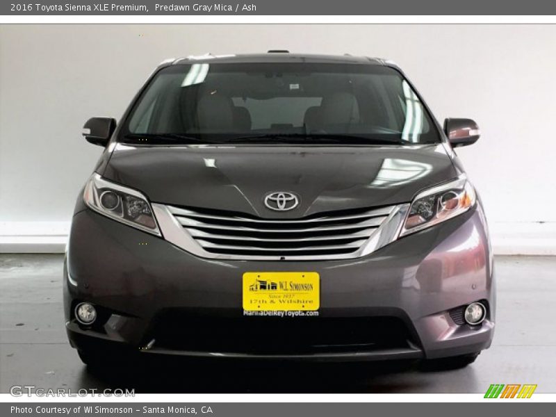 Predawn Gray Mica / Ash 2016 Toyota Sienna XLE Premium