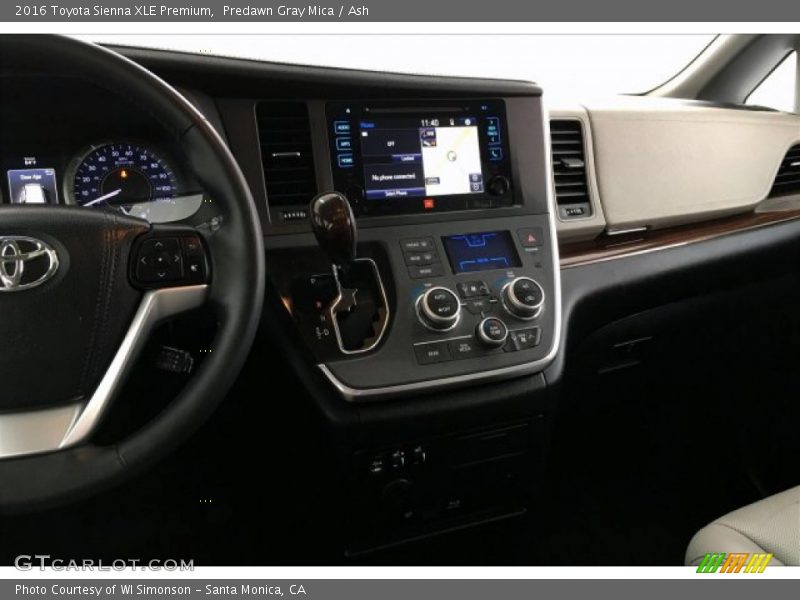 Predawn Gray Mica / Ash 2016 Toyota Sienna XLE Premium
