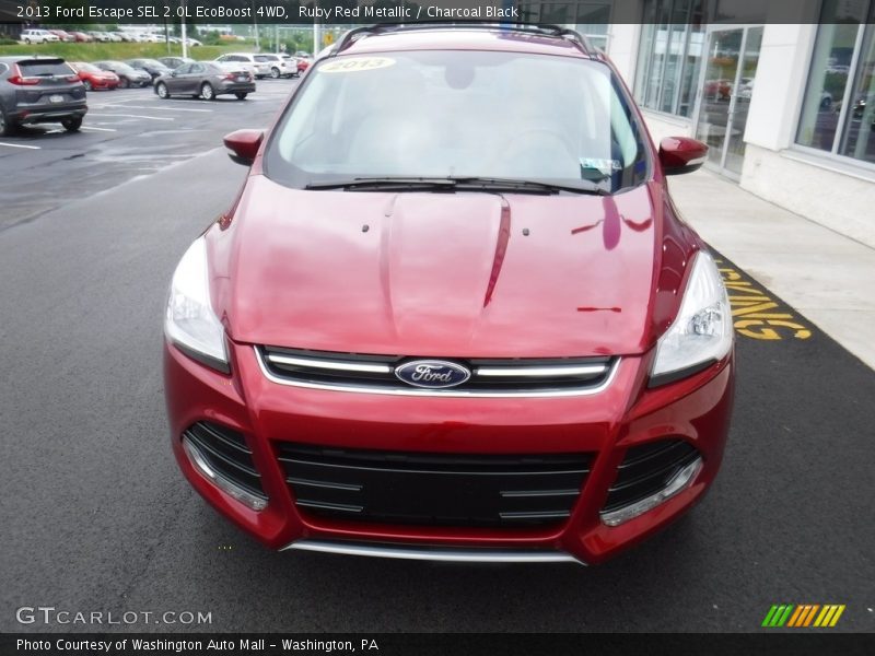 Ruby Red Metallic / Charcoal Black 2013 Ford Escape SEL 2.0L EcoBoost 4WD
