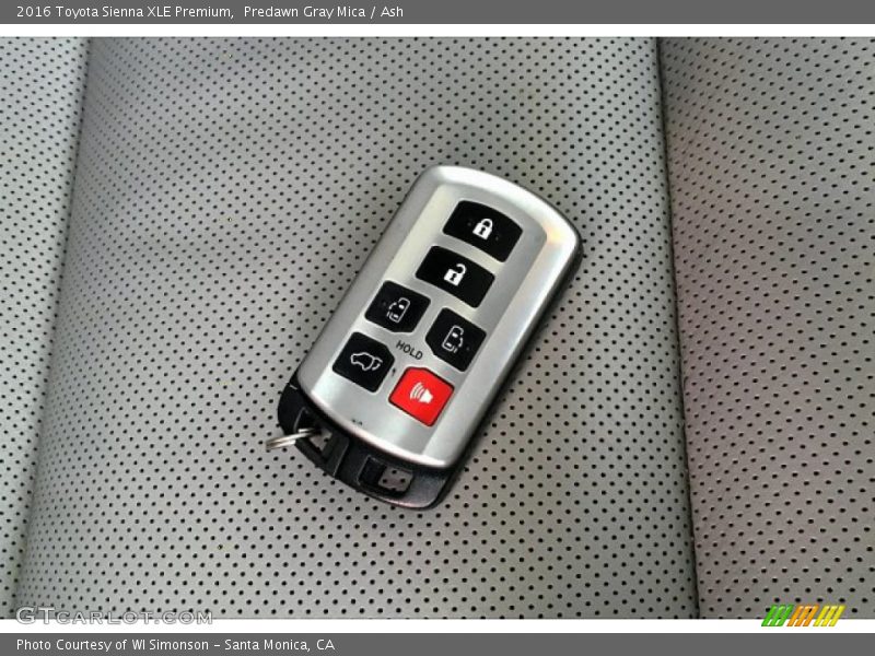 Predawn Gray Mica / Ash 2016 Toyota Sienna XLE Premium