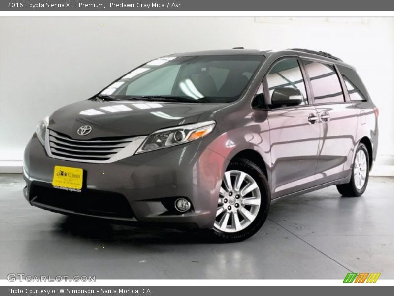 Predawn Gray Mica / Ash 2016 Toyota Sienna XLE Premium