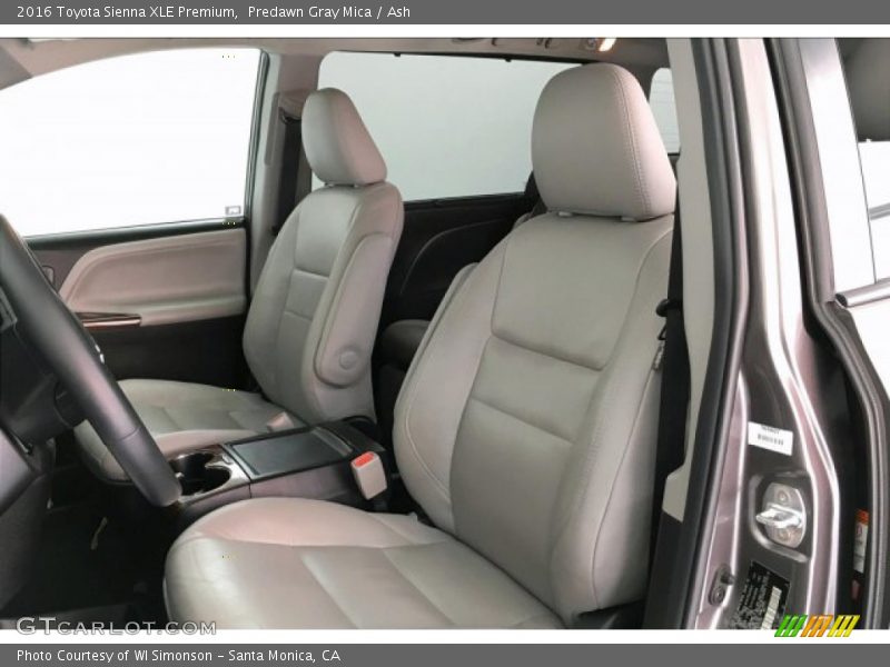 Predawn Gray Mica / Ash 2016 Toyota Sienna XLE Premium