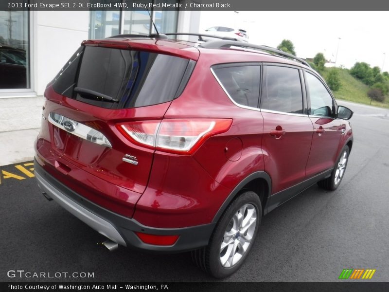 Ruby Red Metallic / Charcoal Black 2013 Ford Escape SEL 2.0L EcoBoost 4WD
