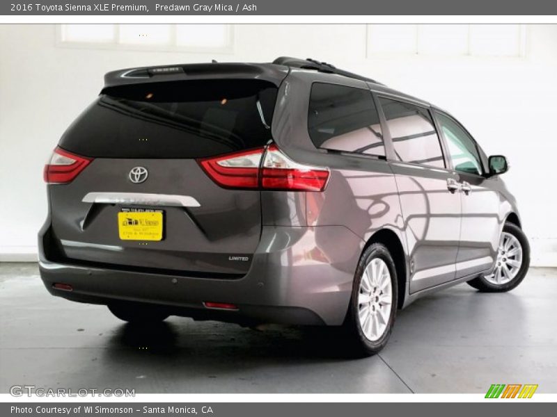 Predawn Gray Mica / Ash 2016 Toyota Sienna XLE Premium