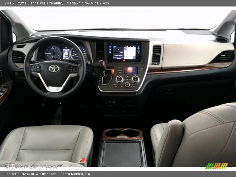 Predawn Gray Mica / Ash 2016 Toyota Sienna XLE Premium