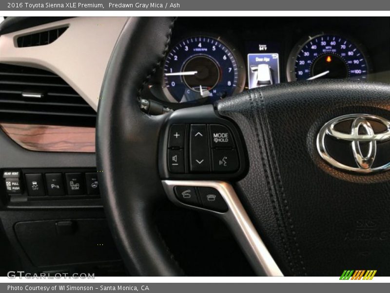 Predawn Gray Mica / Ash 2016 Toyota Sienna XLE Premium