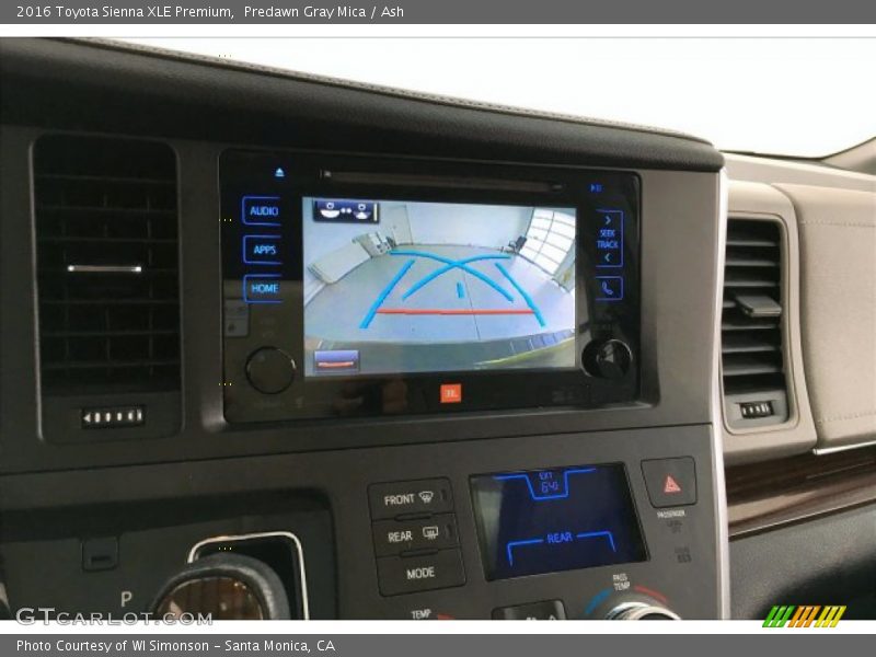 Predawn Gray Mica / Ash 2016 Toyota Sienna XLE Premium
