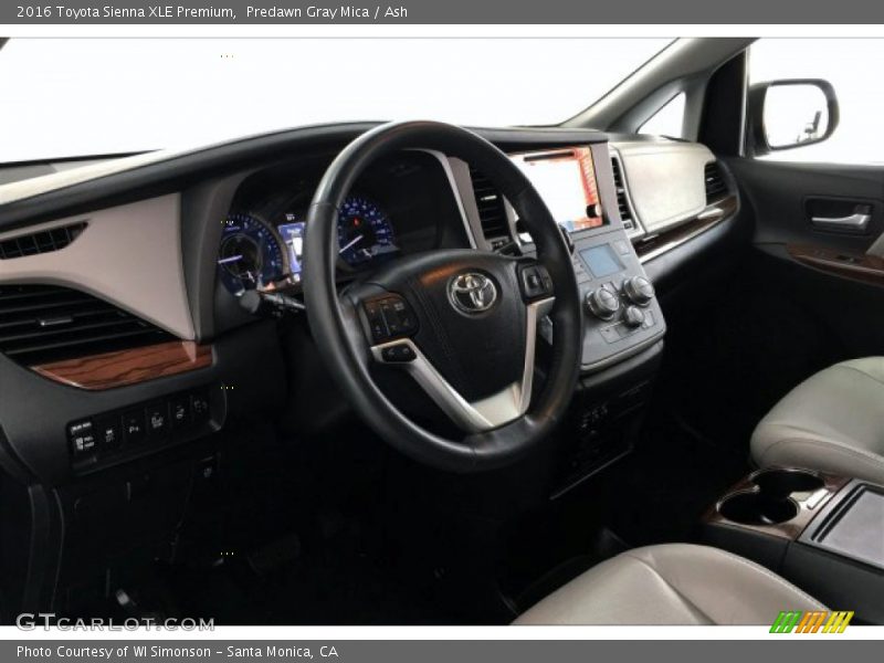 Predawn Gray Mica / Ash 2016 Toyota Sienna XLE Premium