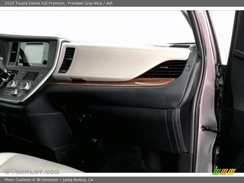 Predawn Gray Mica / Ash 2016 Toyota Sienna XLE Premium