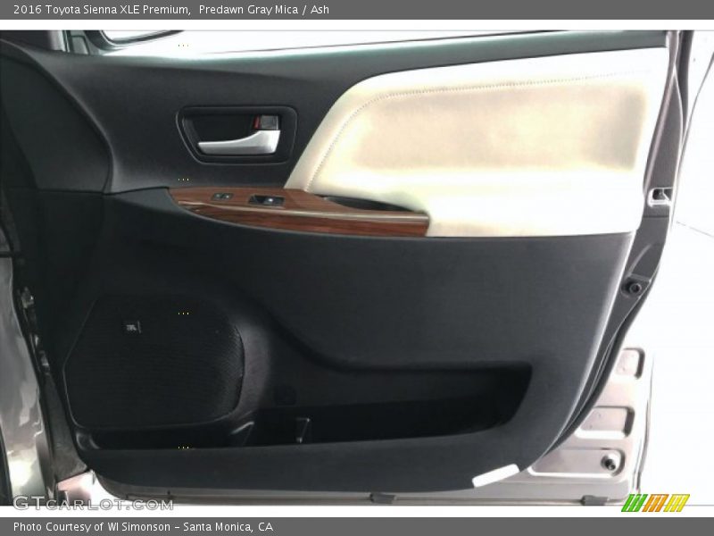 Predawn Gray Mica / Ash 2016 Toyota Sienna XLE Premium