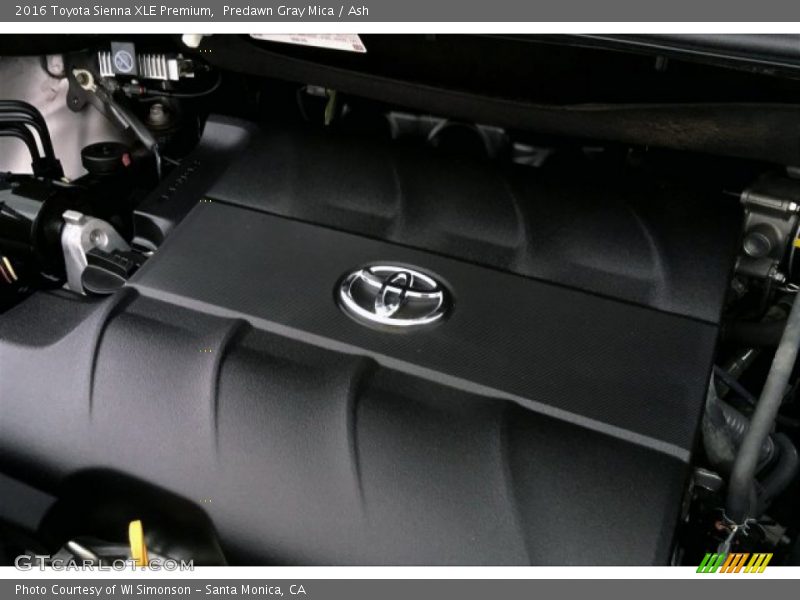 Predawn Gray Mica / Ash 2016 Toyota Sienna XLE Premium