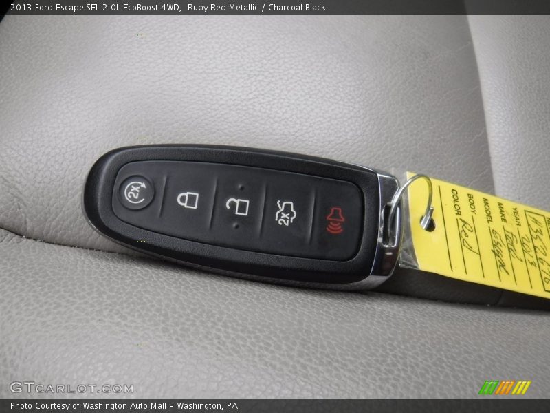 Ruby Red Metallic / Charcoal Black 2013 Ford Escape SEL 2.0L EcoBoost 4WD