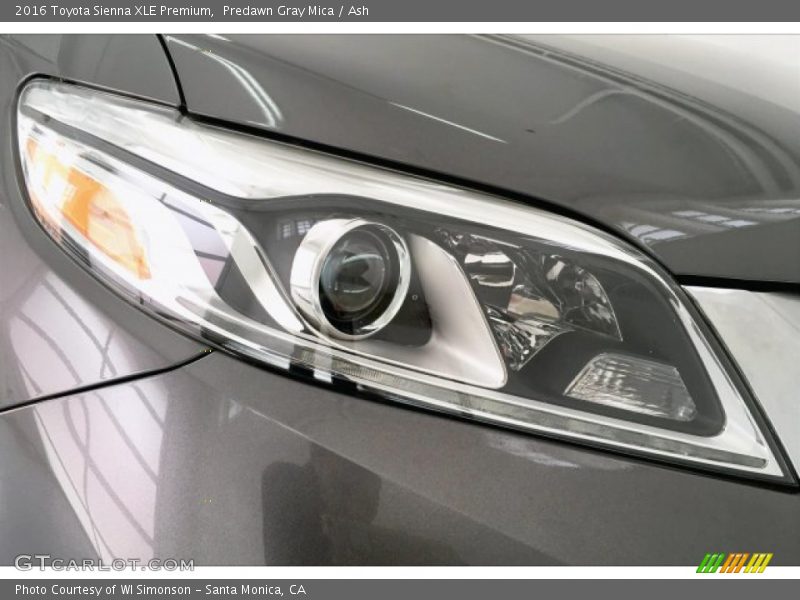 Predawn Gray Mica / Ash 2016 Toyota Sienna XLE Premium