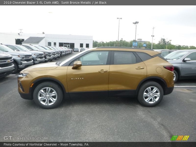 Sunlit Bronze Metallic / Jet Black 2019 Chevrolet Blazer 3.6L Cloth AWD