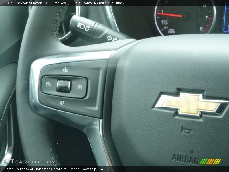 Sunlit Bronze Metallic / Jet Black 2019 Chevrolet Blazer 3.6L Cloth AWD