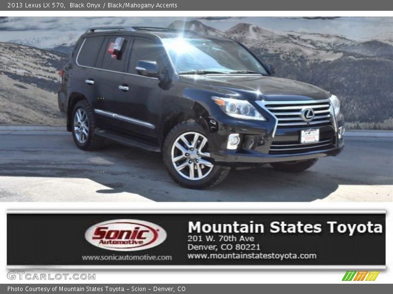 Black Onyx / Black/Mahogany Accents 2013 Lexus LX 570