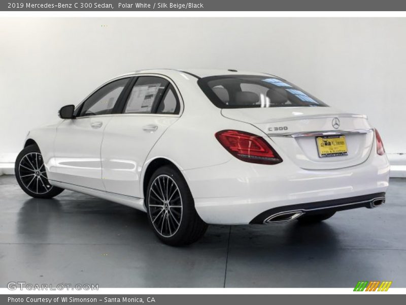 Polar White / Silk Beige/Black 2019 Mercedes-Benz C 300 Sedan