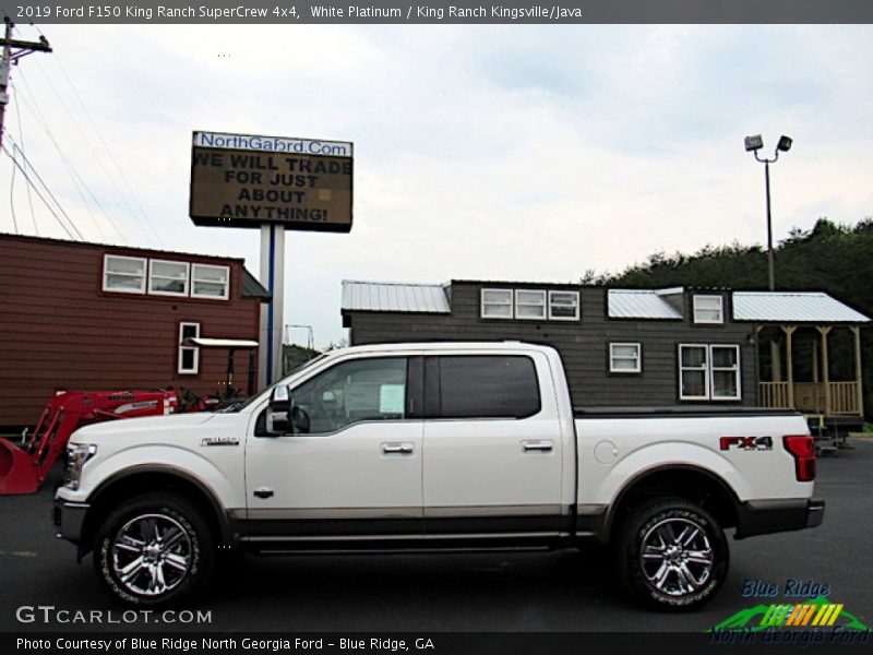 White Platinum / King Ranch Kingsville/Java 2019 Ford F150 King Ranch SuperCrew 4x4