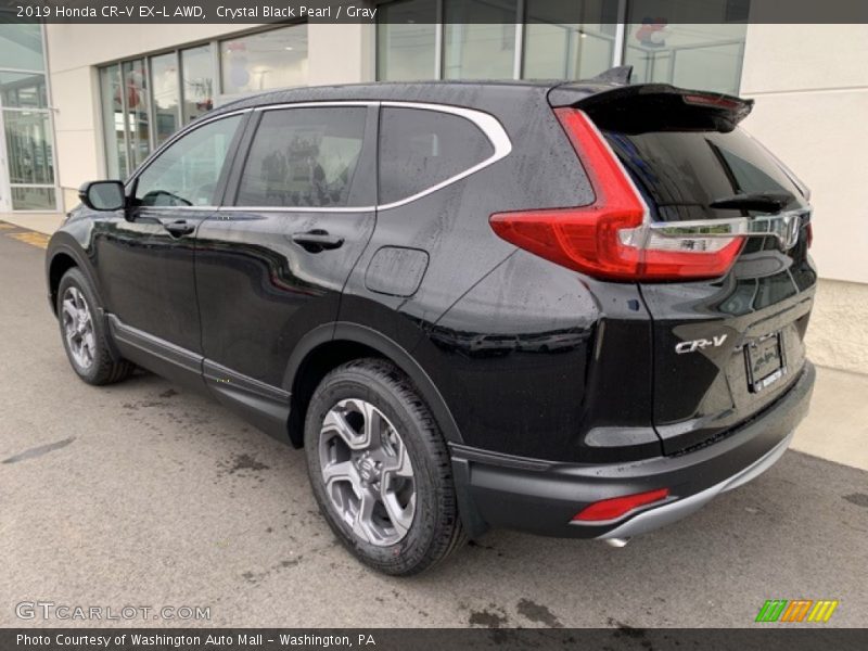 Crystal Black Pearl / Gray 2019 Honda CR-V EX-L AWD