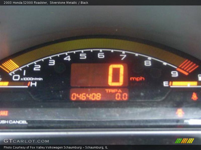 Silverstone Metallic / Black 2003 Honda S2000 Roadster