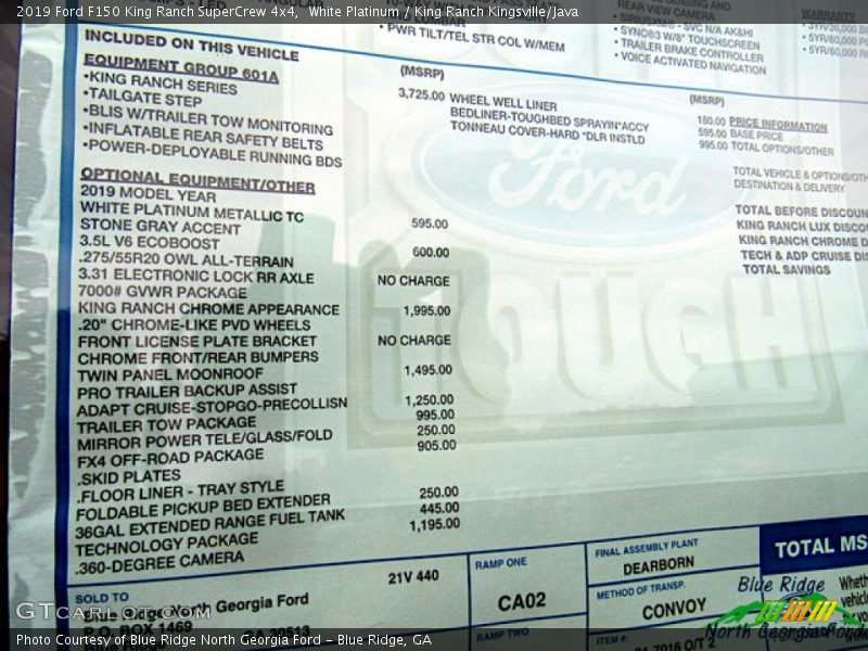 White Platinum / King Ranch Kingsville/Java 2019 Ford F150 King Ranch SuperCrew 4x4