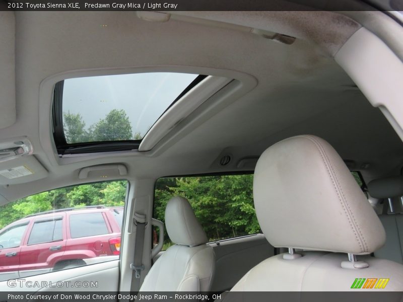 Predawn Gray Mica / Light Gray 2012 Toyota Sienna XLE