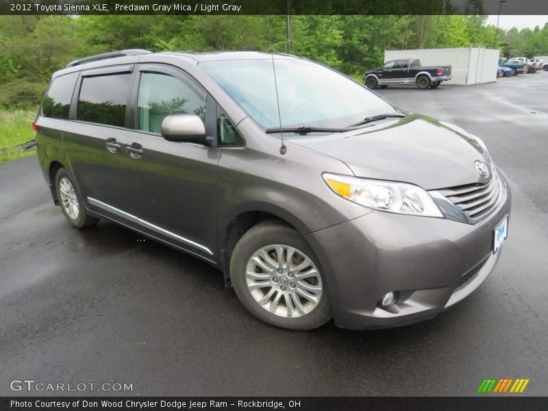Predawn Gray Mica / Light Gray 2012 Toyota Sienna XLE