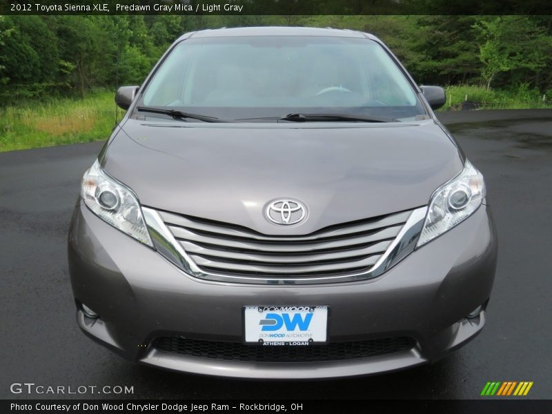 Predawn Gray Mica / Light Gray 2012 Toyota Sienna XLE