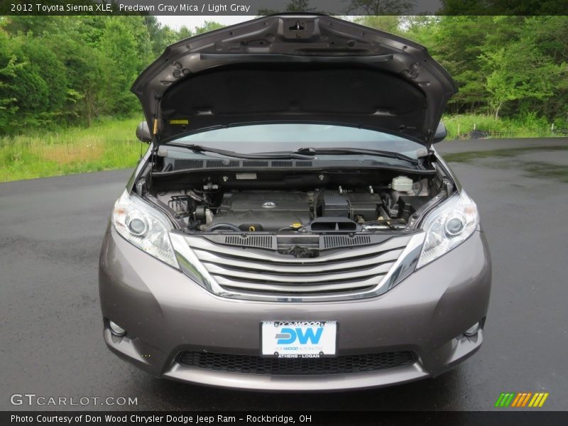 Predawn Gray Mica / Light Gray 2012 Toyota Sienna XLE