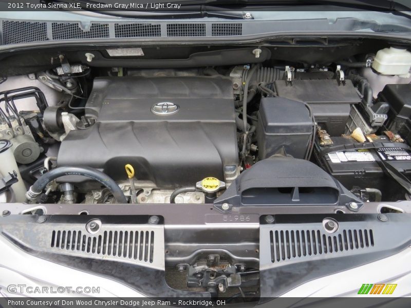 Predawn Gray Mica / Light Gray 2012 Toyota Sienna XLE