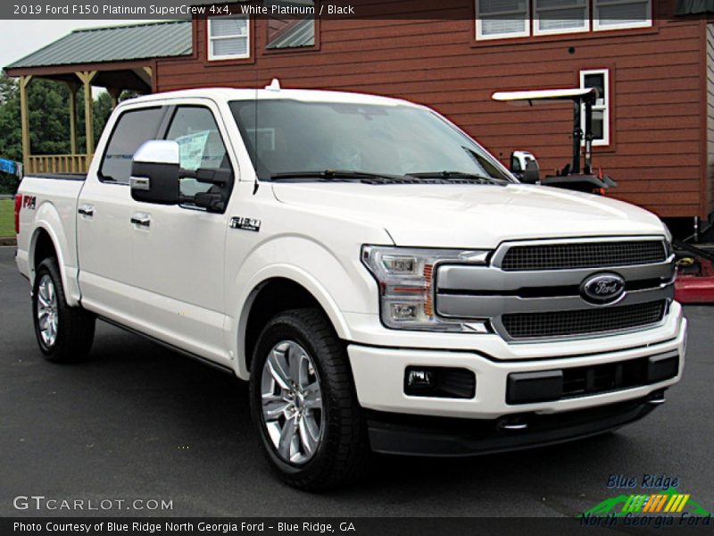 White Platinum / Black 2019 Ford F150 Platinum SuperCrew 4x4