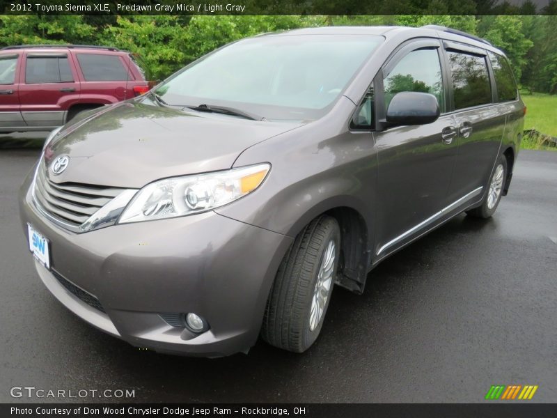 Predawn Gray Mica / Light Gray 2012 Toyota Sienna XLE