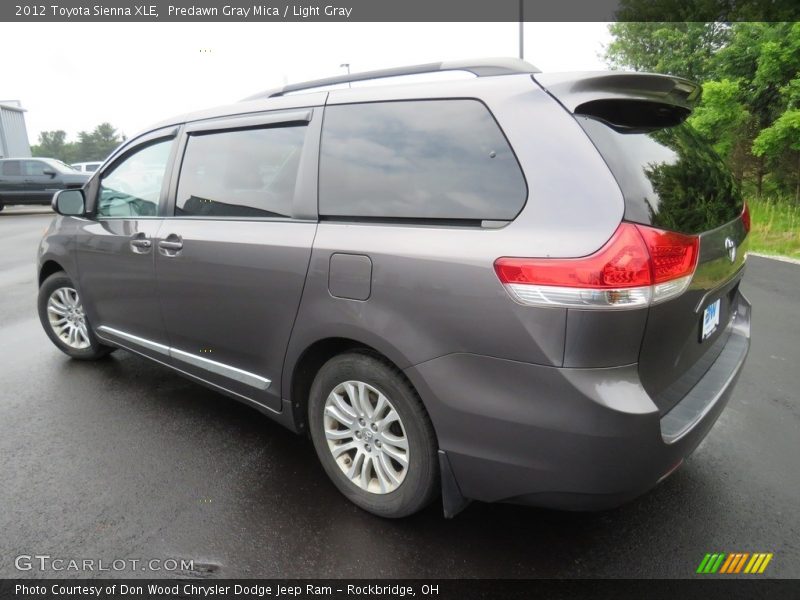 Predawn Gray Mica / Light Gray 2012 Toyota Sienna XLE