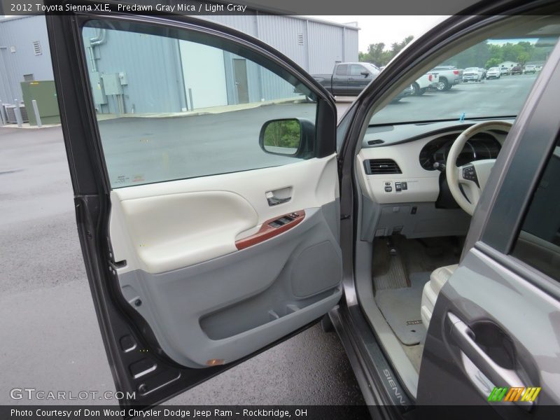 Predawn Gray Mica / Light Gray 2012 Toyota Sienna XLE