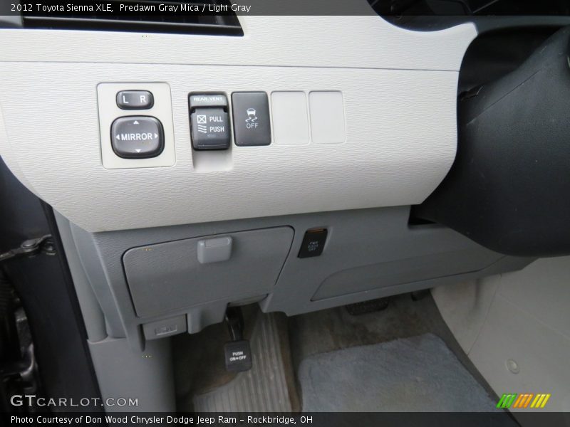 Predawn Gray Mica / Light Gray 2012 Toyota Sienna XLE
