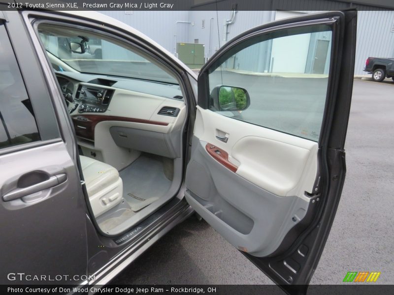 Predawn Gray Mica / Light Gray 2012 Toyota Sienna XLE