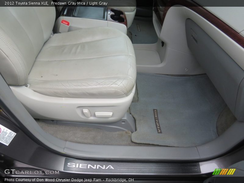 Predawn Gray Mica / Light Gray 2012 Toyota Sienna XLE