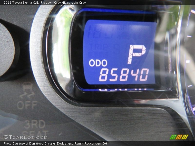 Predawn Gray Mica / Light Gray 2012 Toyota Sienna XLE