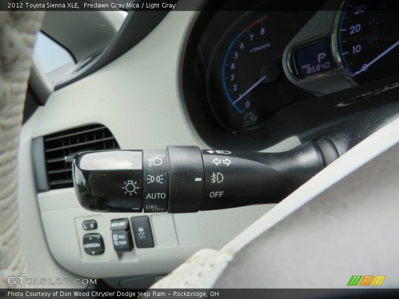 Predawn Gray Mica / Light Gray 2012 Toyota Sienna XLE