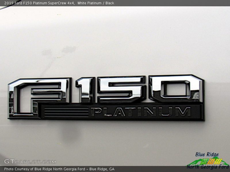 White Platinum / Black 2019 Ford F150 Platinum SuperCrew 4x4