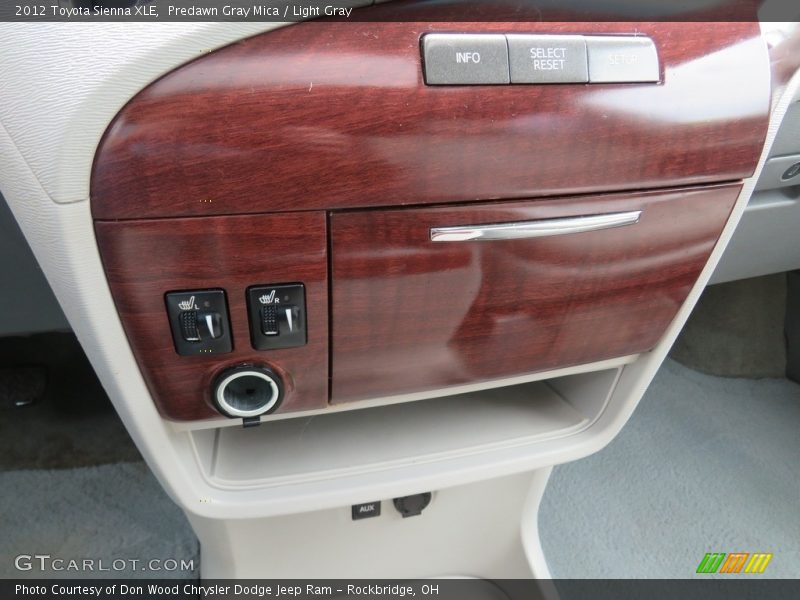 Predawn Gray Mica / Light Gray 2012 Toyota Sienna XLE