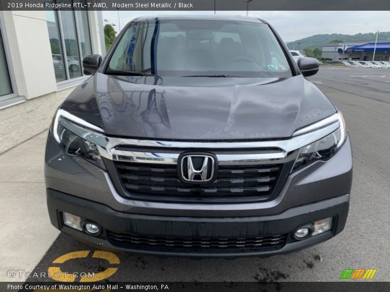 Modern Steel Metallic / Black 2019 Honda Ridgeline RTL-T AWD