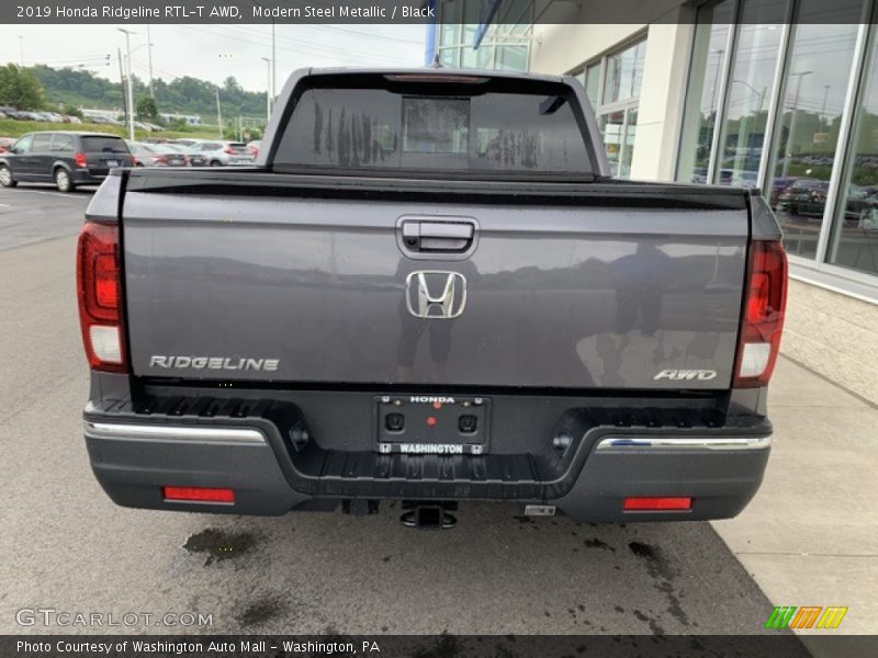 Modern Steel Metallic / Black 2019 Honda Ridgeline RTL-T AWD