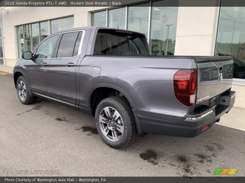 Modern Steel Metallic / Black 2019 Honda Ridgeline RTL-T AWD