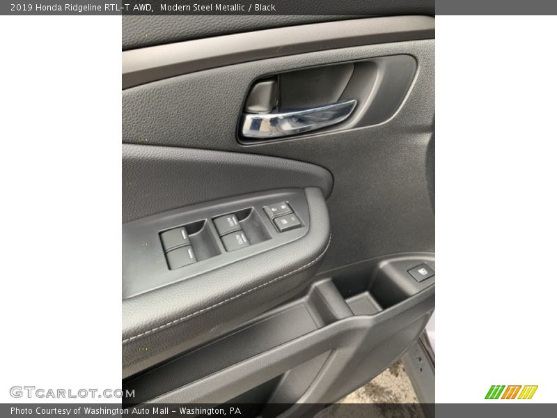 Modern Steel Metallic / Black 2019 Honda Ridgeline RTL-T AWD